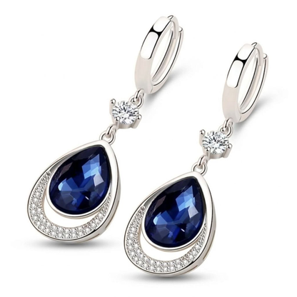 Pendientes Zafiro Real