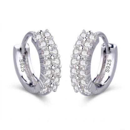 Pendiente Aro Eternity Double